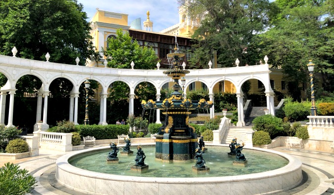 a fountain in Azerbaijan