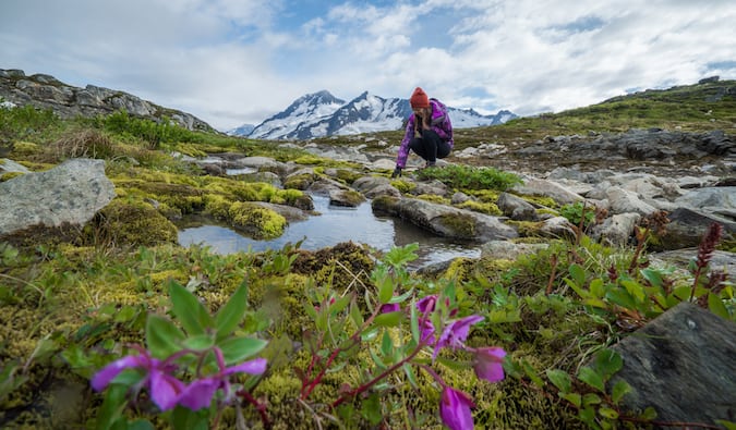 Kristin Addis in the outdoors in Alaska
