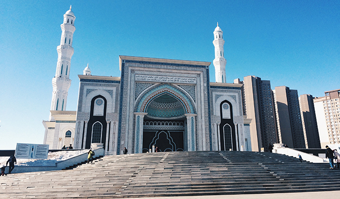 a mosque in Azamat, Kazakhstan