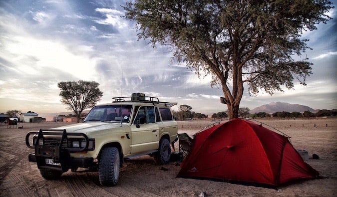 camping in southern Africa
