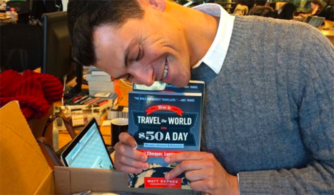 Matt with his book