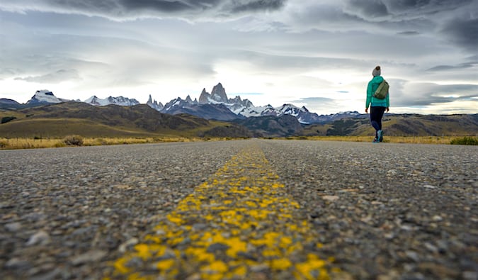 Ruta 40就在El Chaltén外面