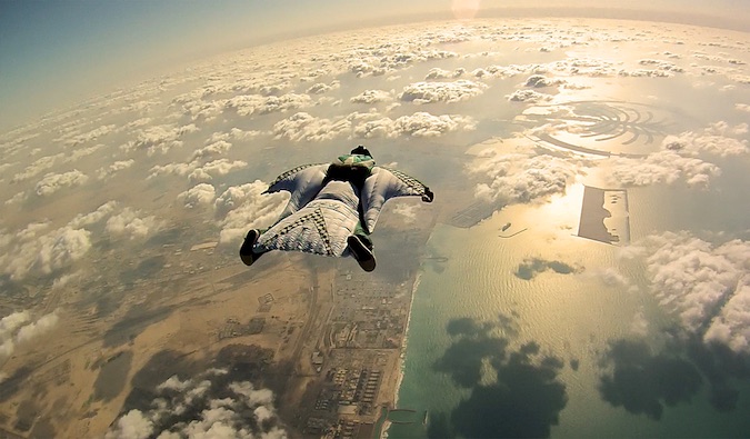 daring travel sky dive