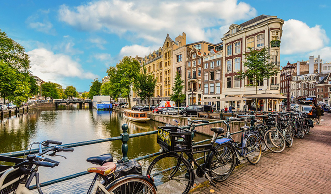 the canals of Amsterdam