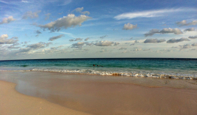 Resort homes along the Bermuda coast