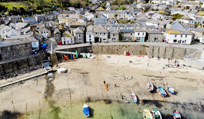 The town of Mousehole in Cornwall, England