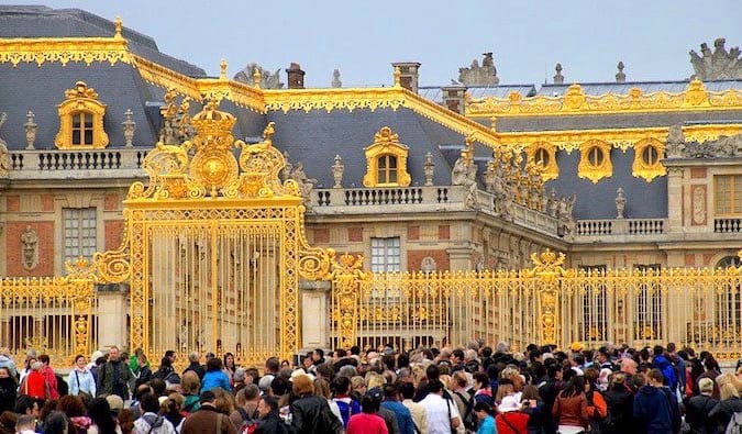 the golden gates at the palace of versailles