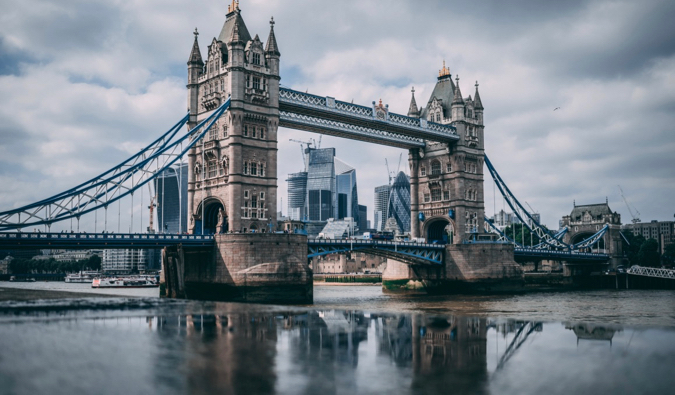 Tower Bridge in London, England