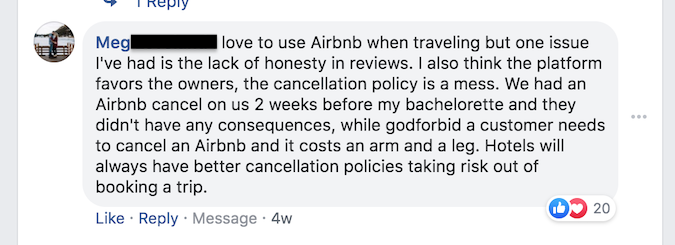 Airbnb客户评价差