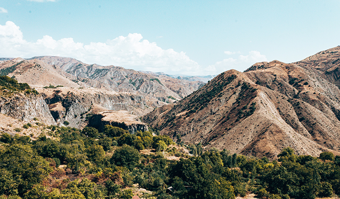 Rugged mountains in Armenia