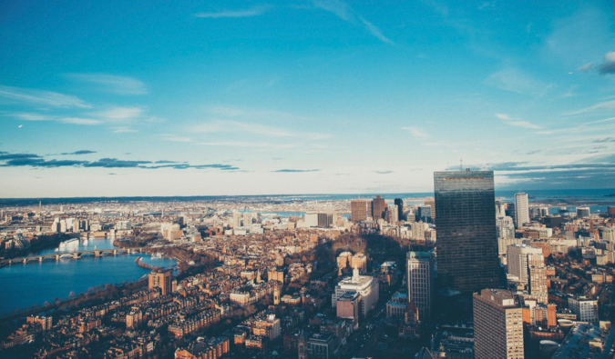 o centro da cidade de Boston, Massachusetts