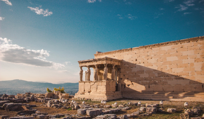 One of the many ancient buildings in Greece