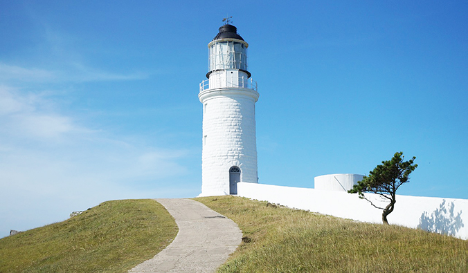 a lighthouse on Matsu Island, Taiwan