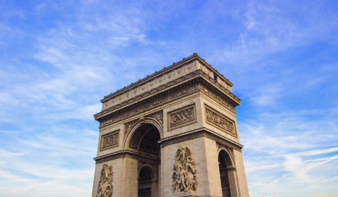 Paris/France - September 10, 2019 : Asian tourist girl with a