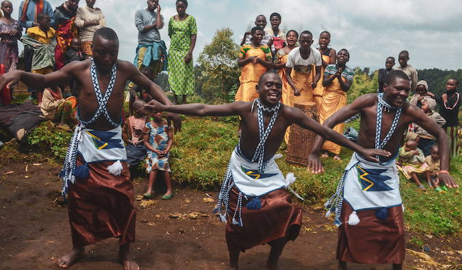 traditional dancers in Rwanda