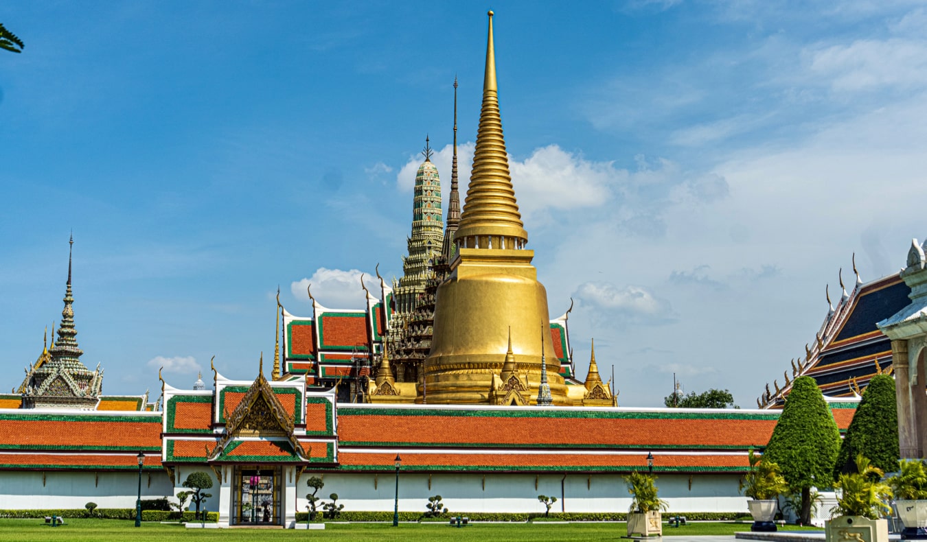 The stunning Grand Palace temple in Bangkok, Thailand