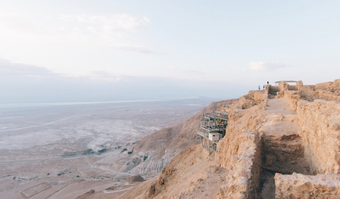 The Masada Fort and National Park in Israel