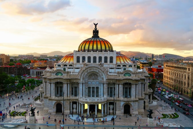 One of the many beautiful historic buildings in Mexico City