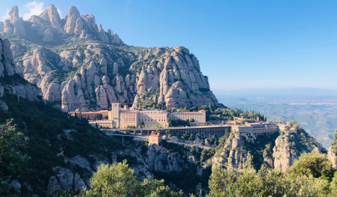 The stunning Montserrat mountains near Barcelona, Spain