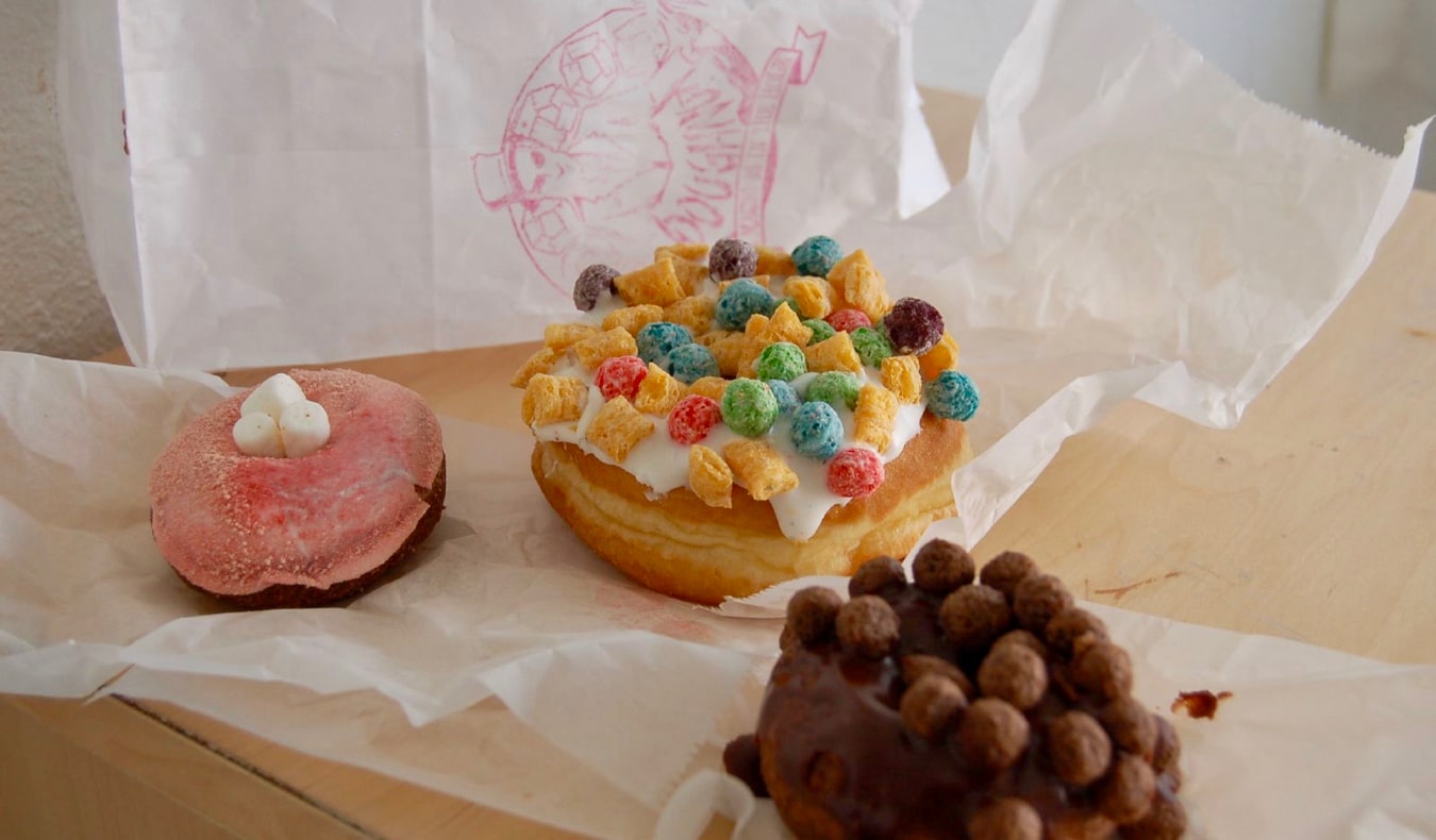 Tasty donuts from Voodoo Doughnut in Portland, Oregon