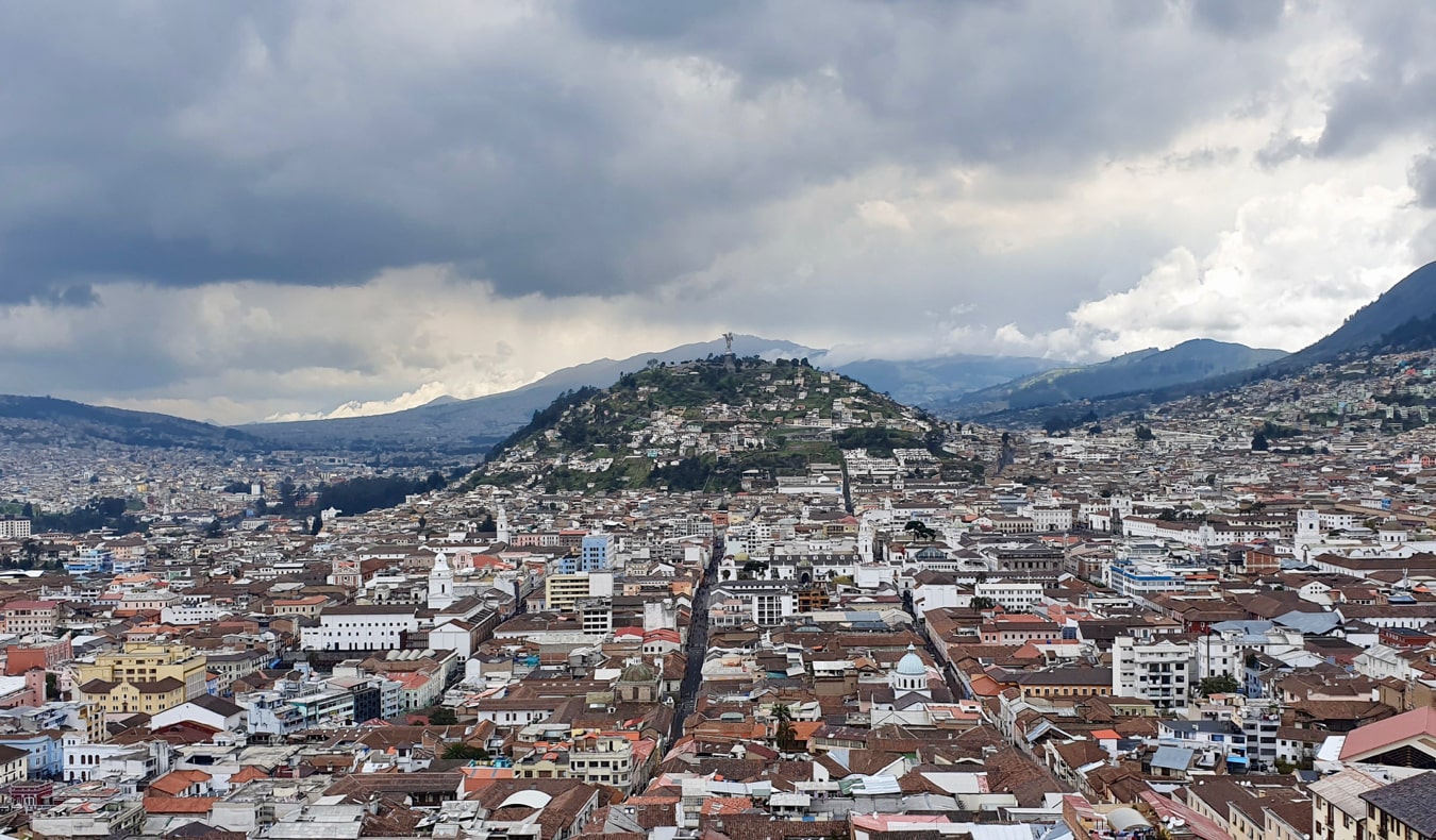 The Bread Roll hill overlooking Quito, Ecuador