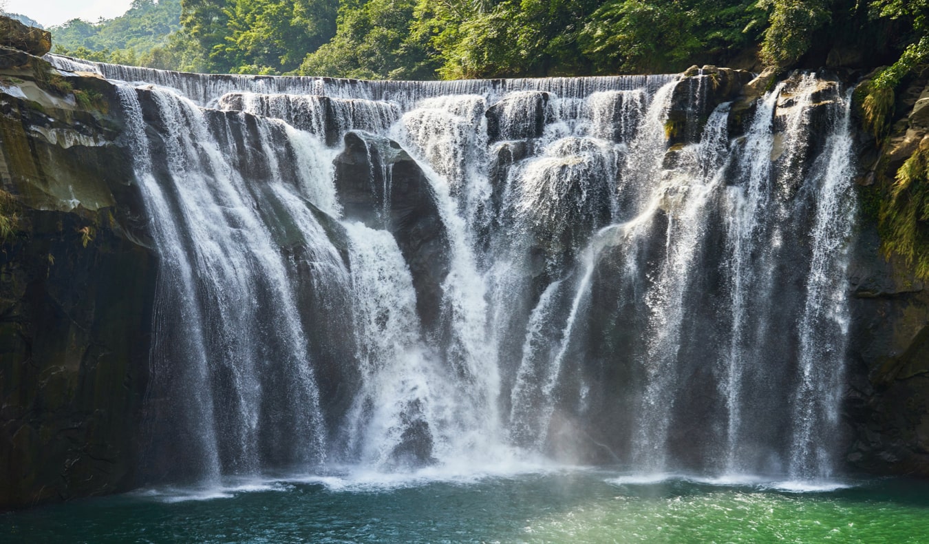 The beautiful Shifen waterfall near Taipei, Taiwan