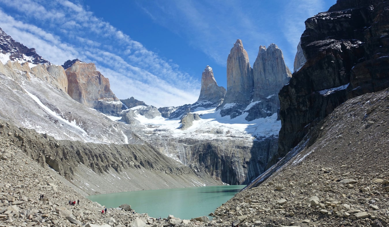 the famous W trek in Torres del Paine National Park