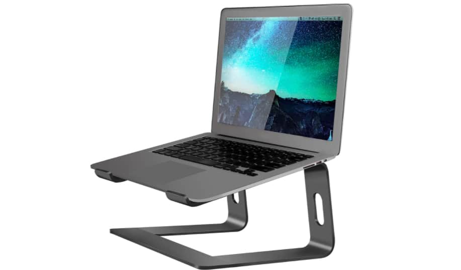 A small laptop stand