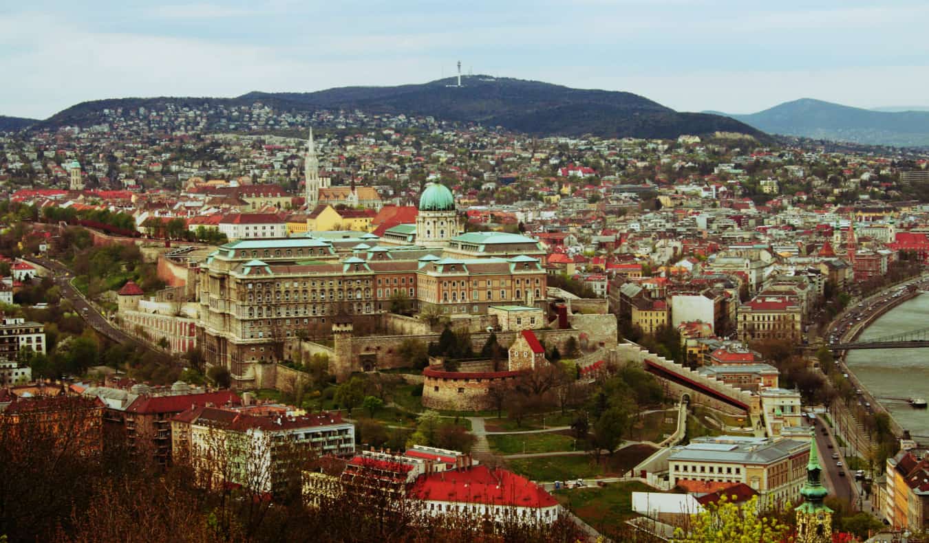 The iconic Buda Castle in Budapest, Hungary