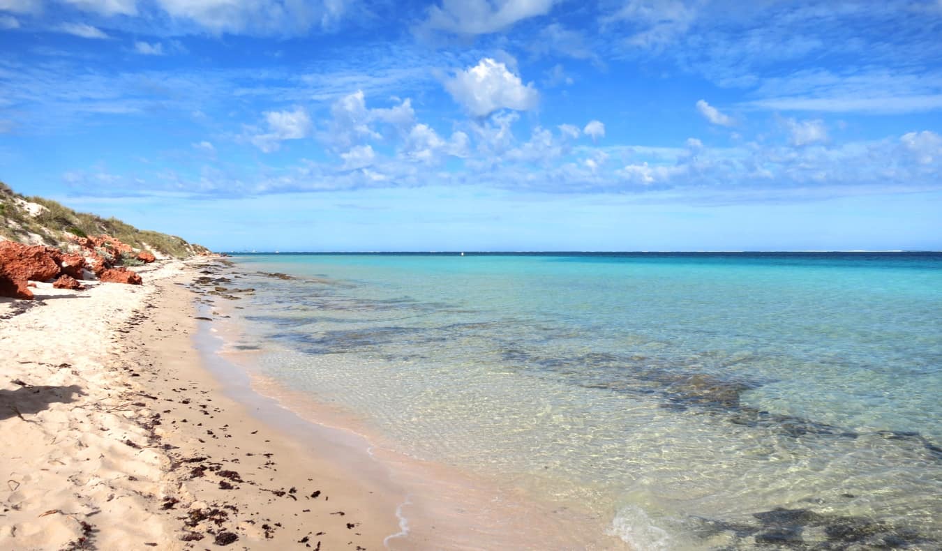 A relaxing beach in Coral Bay, Australia