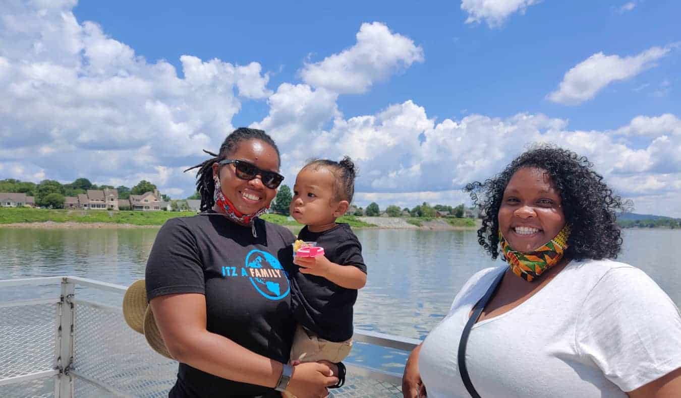 The Lewis family traveling abroad together