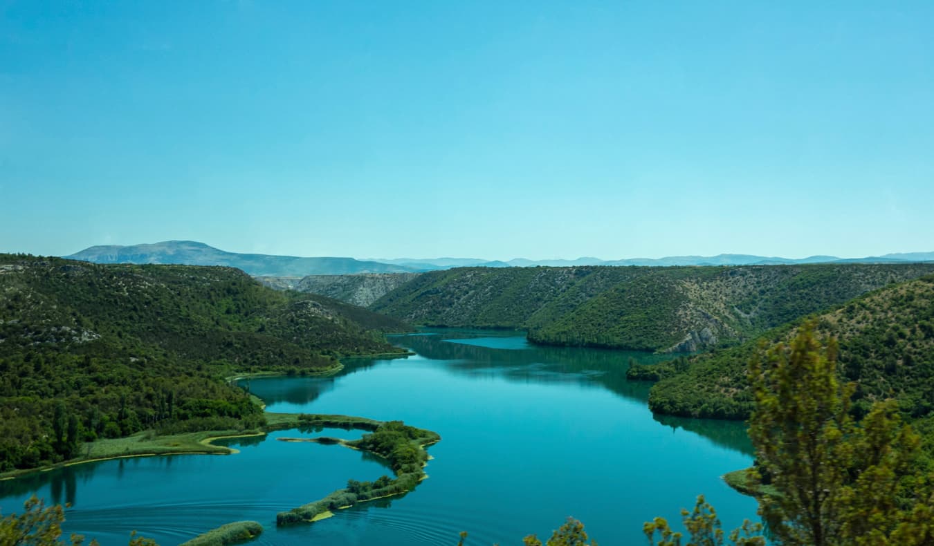 Stunning greenery and lush forests in Croatia