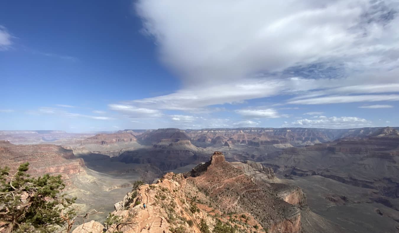 The stunning red rocks and cliffs of the Grand Canyon, USA