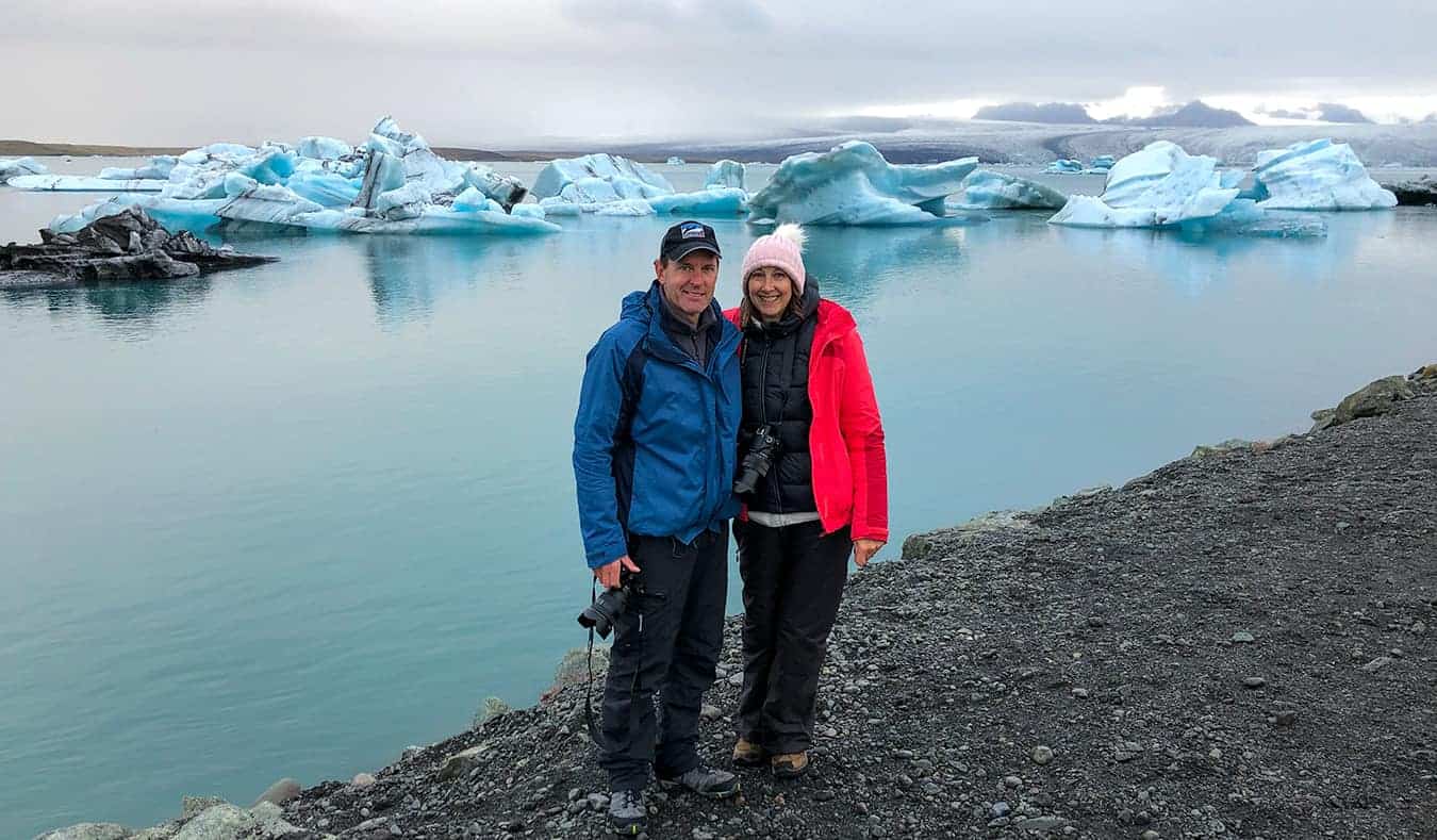 Travel couple and bloggers Shelley and Lars