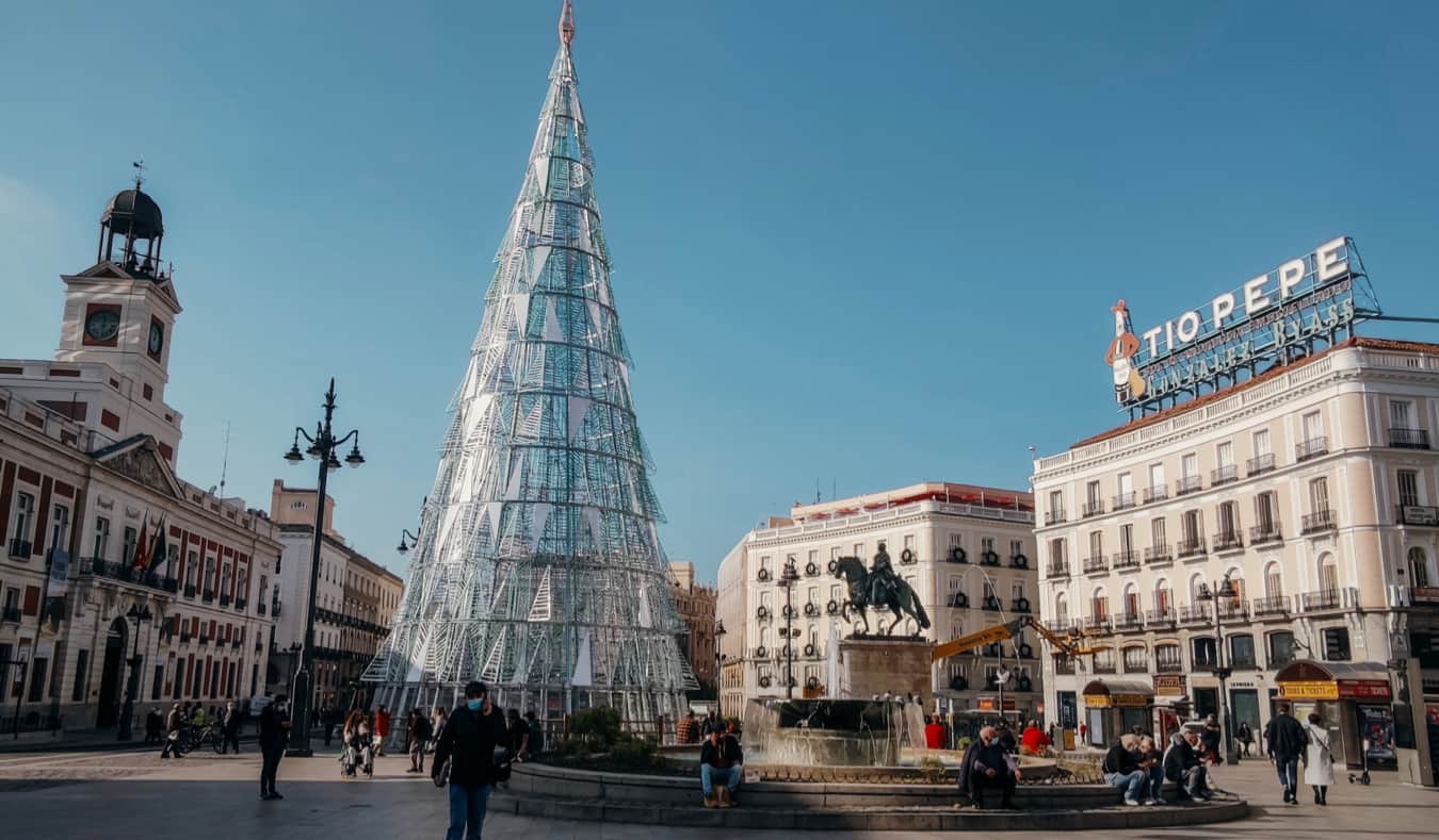 The famous Puerta del Sol in Madrid, Spain