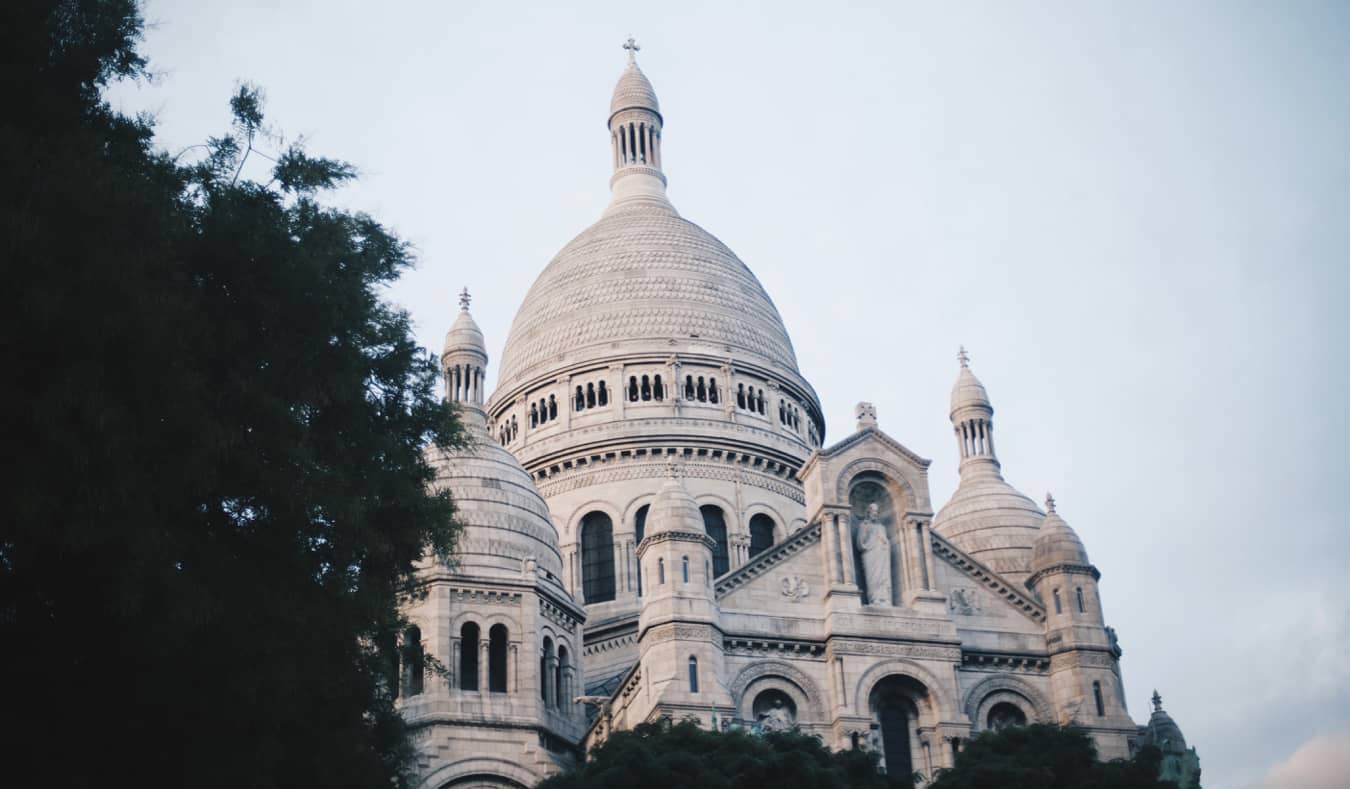 Sacre-Coeur on Montmartre in Paris, France