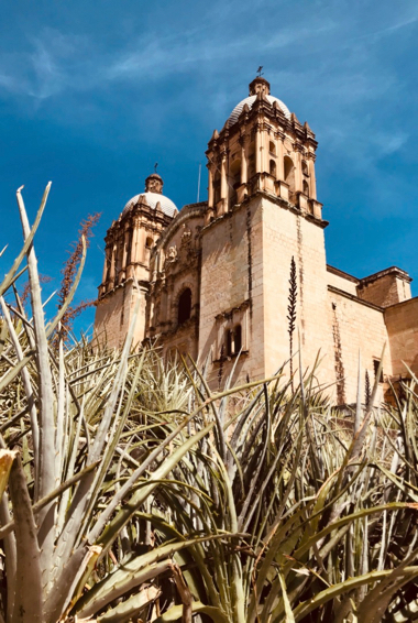 A historic church in Oaxaca, Mexico