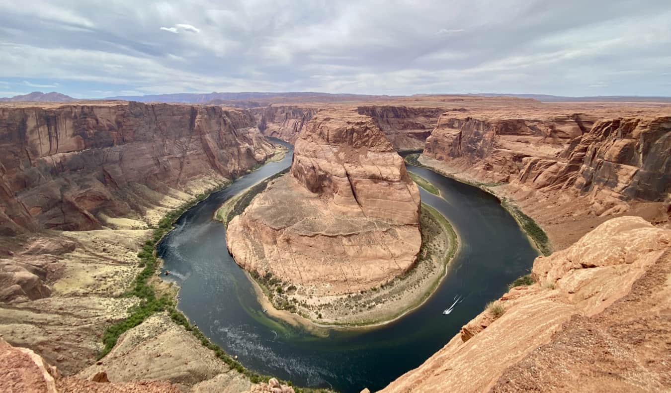 The famous view of Horseshoe Bend in Arizona, USA