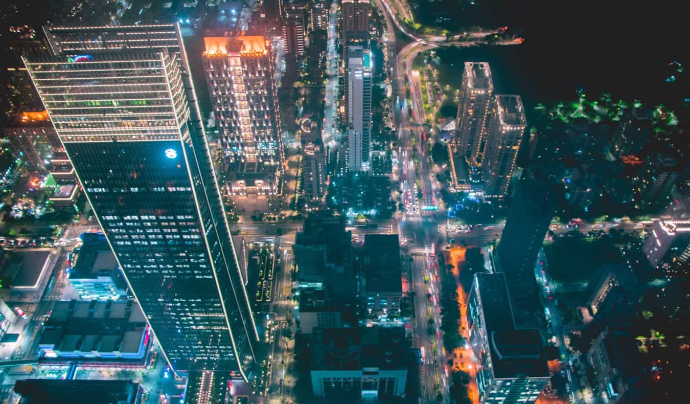 View from Taipei 101 in Taiwan