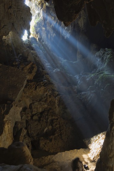 A huge cave in vang Vieng, Laos