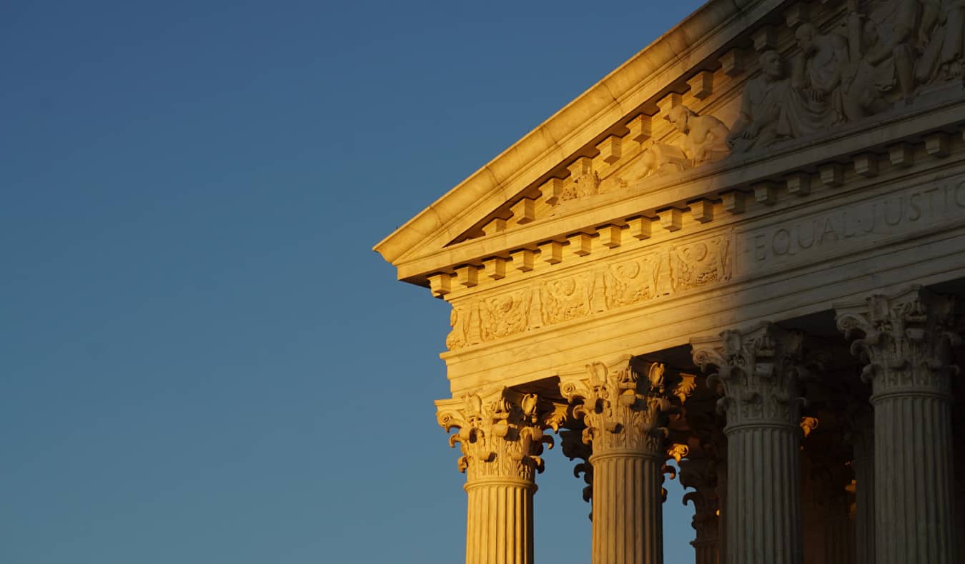 US Supreme Court building in Washington, DC