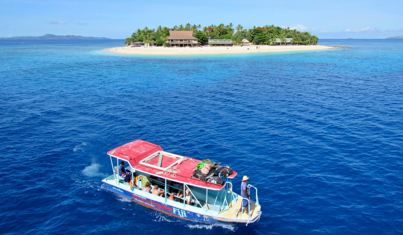 The tiny island of Beachcomber in the Yasawa Islands in Fiji