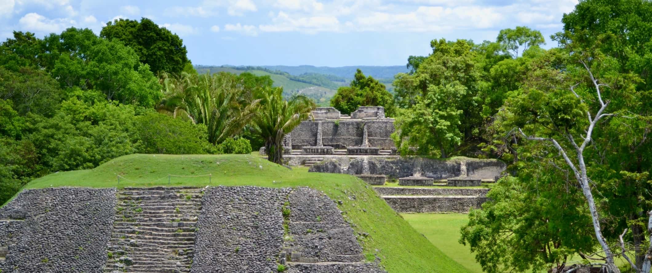 Xunantunich Mayan ruins in the lush forests of Belize