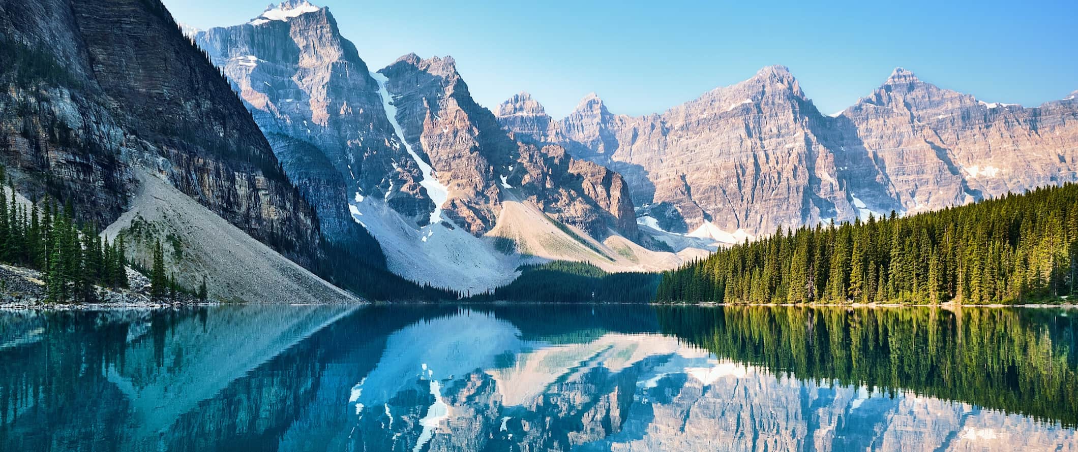 the stunning Canadian rockies towering over western Canada