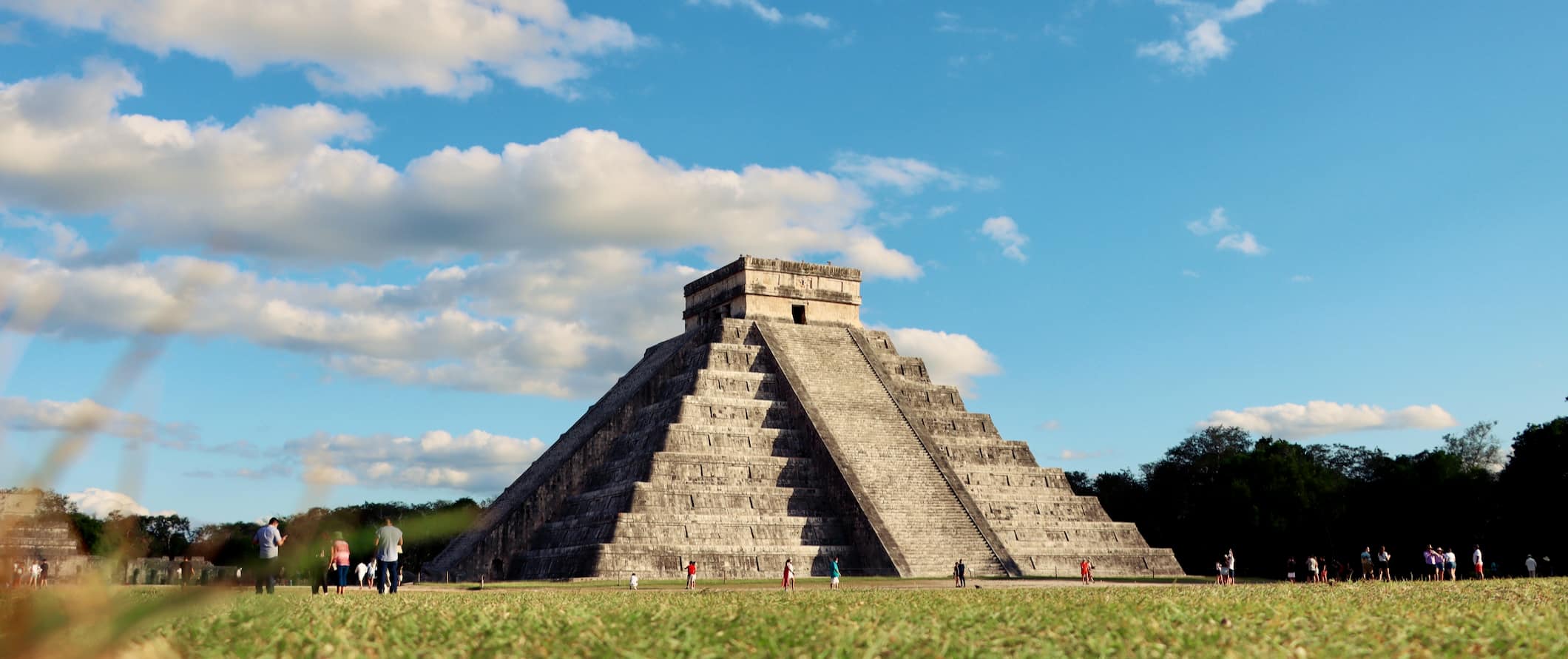 The famous ruins of Chichen Itza, the Wonder of the World, in beautiful Mexico