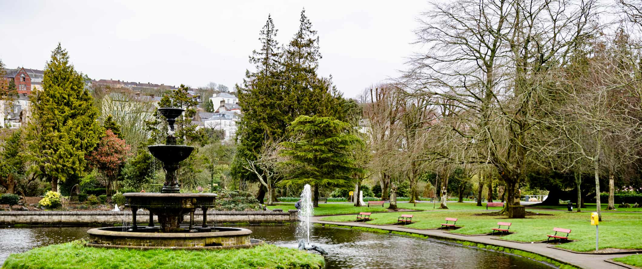 One of the many relaxing, green parks in Cork, Ireland