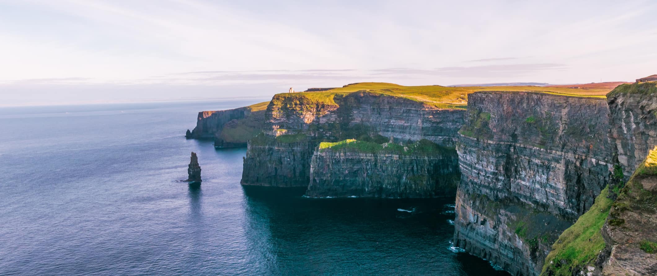 The beautiful Cliffs of Moher along the rugged coast of Ireland