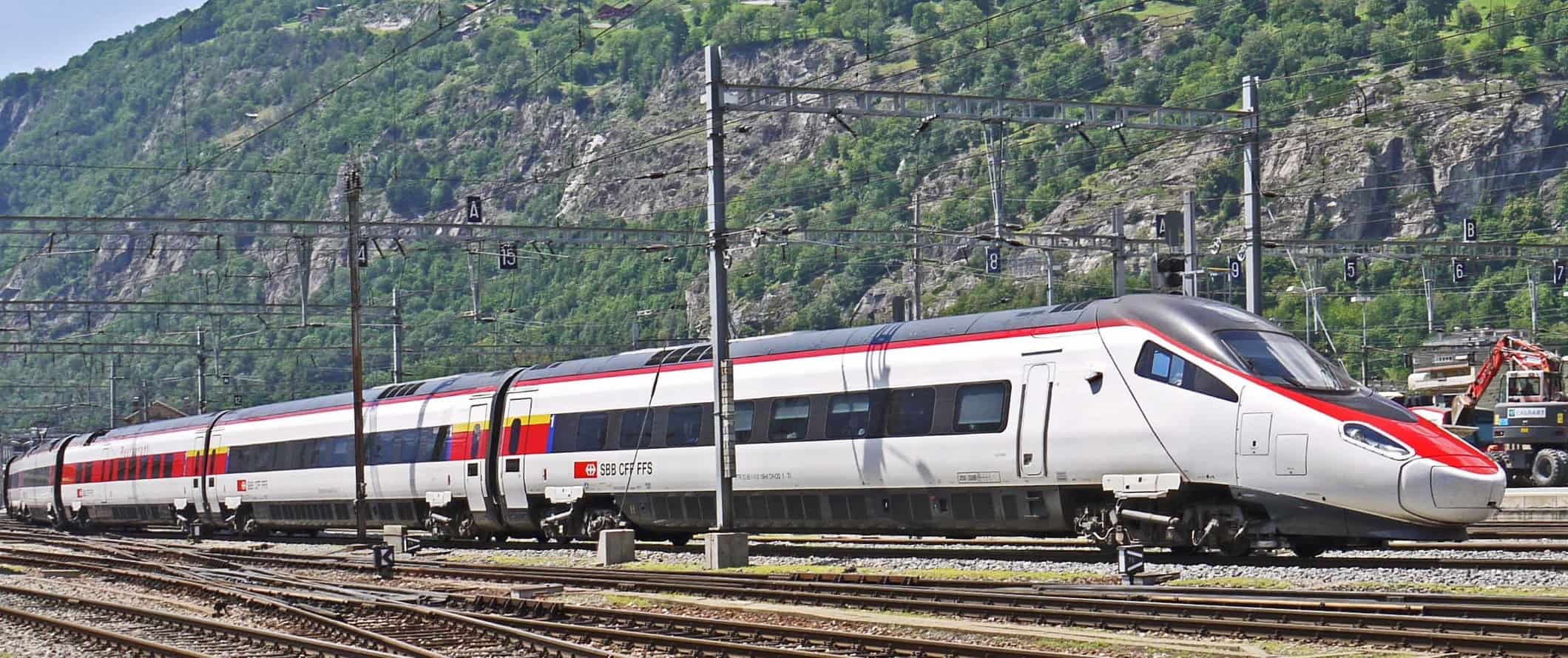 High speed train in Italy.