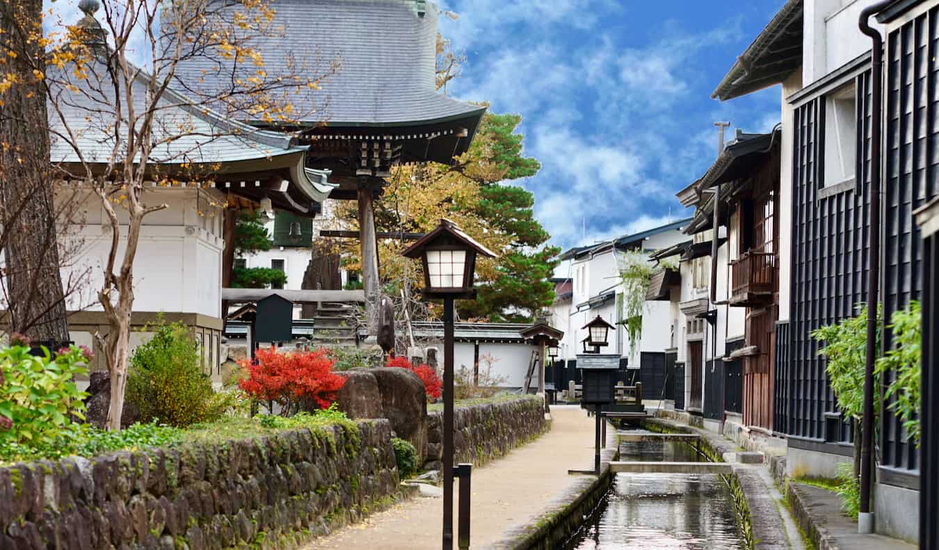 The quiet streets of scenic Takayama, Japan