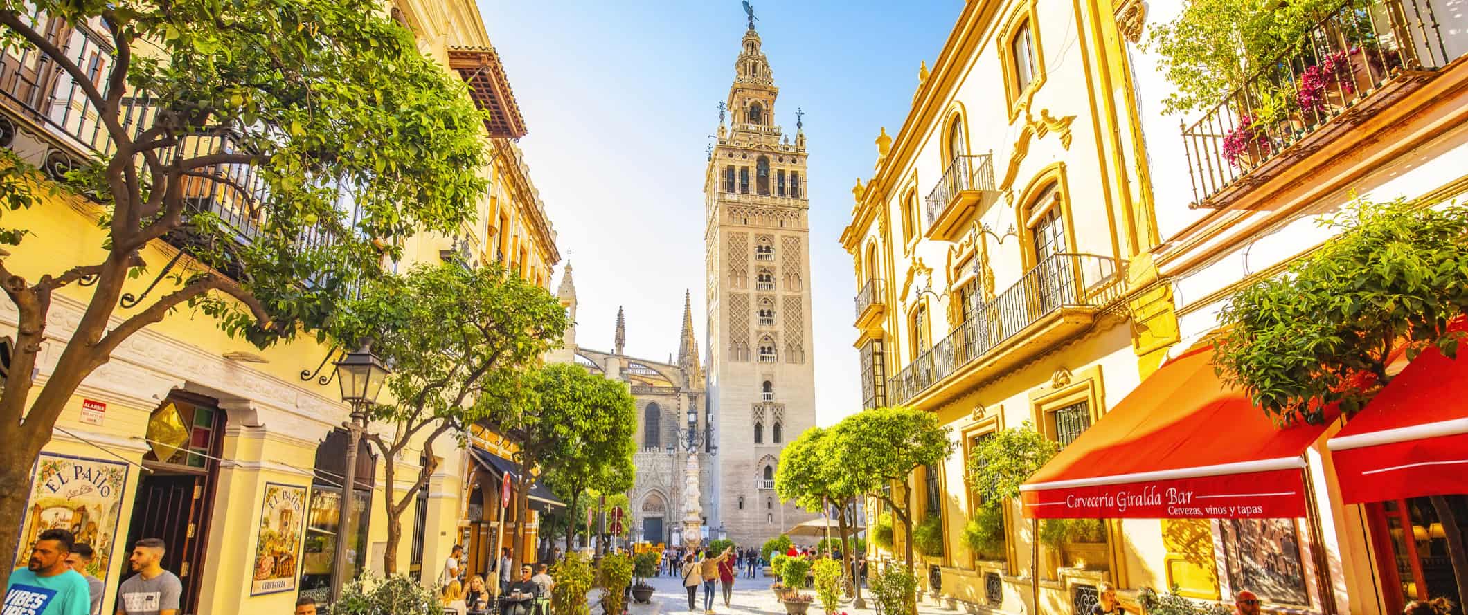 The charming, historic streets of sunny Seville, Spain